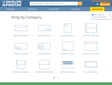 Tablet Screenshot of envelopesuperstore.com